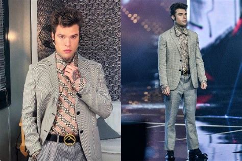 camicia gialla gucci fedez|Fedez ancora in giacca e camicia a X.